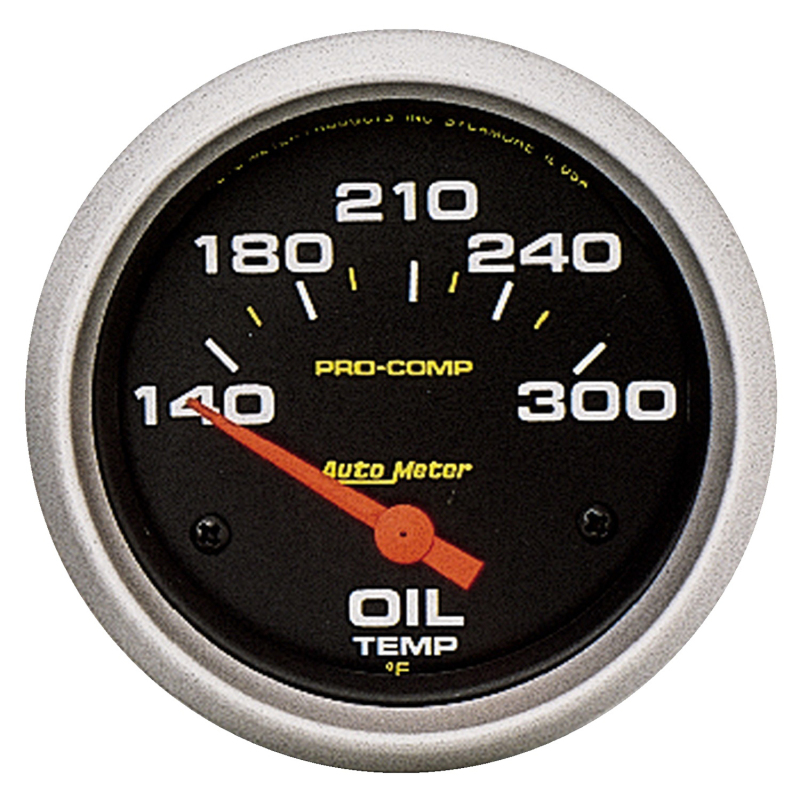 Autometer Pro-Comp 2-5/8in 140-300 Deg Oil Temperature Gauge thumbnail 4