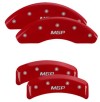 MGP 4 Caliper Covers Engraved Front & Rear MGP Red Finish Silver Characters 1987 BMW 325 thumbnail 6