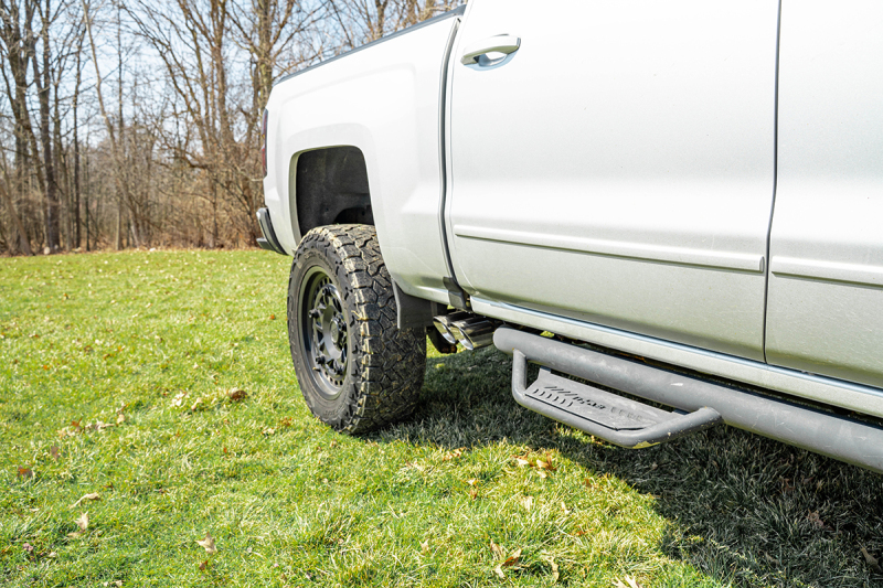 Corsa 14-16 Chevy Silverado 3.0in Catback Front Axle Exit Exhaust w/ Twin 4.0in Polished Pro Tips thumbnail 2