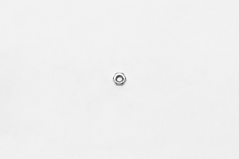Wilwood nut 1/4-20 hex jamb chrome