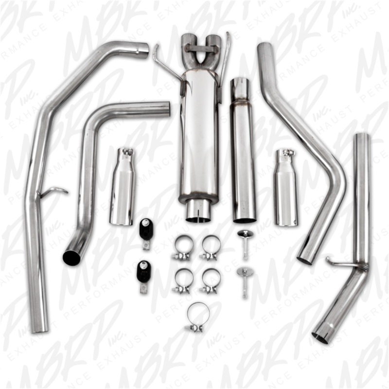 MBRP 2003 Dodge Ram Hemi 1500 5.7L SC/CC-SB Cat Back Dual Split Rear thumbnail 4