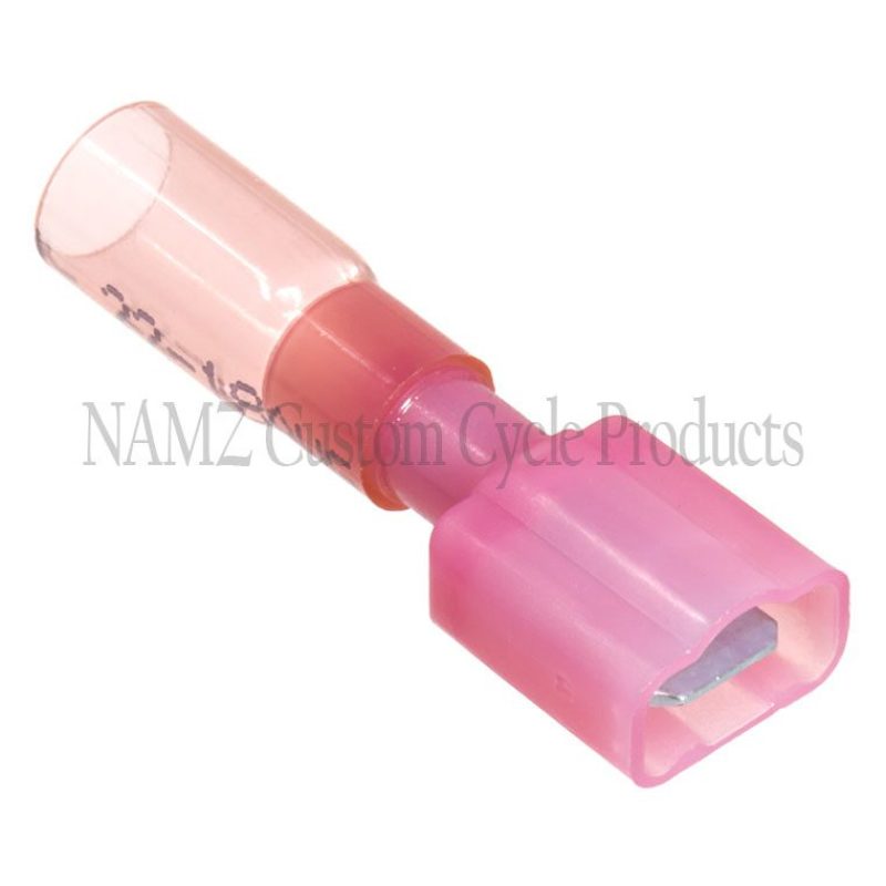 NAMZ Heat Sealable .25in. Male Quick Disconnect Terminals 22-18g (25 Pack)