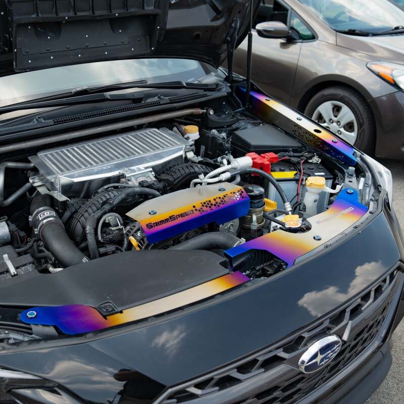 GrimmSpeed 2022+ Subaru WRX Radiator Shroud Kit - Titanium thumbnail 2