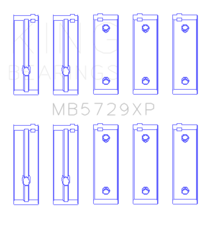 King Engine Bearings Peugeot TU3UP/TUD05 - (Size STD) Performance Main Bearing Set thumbnail 5