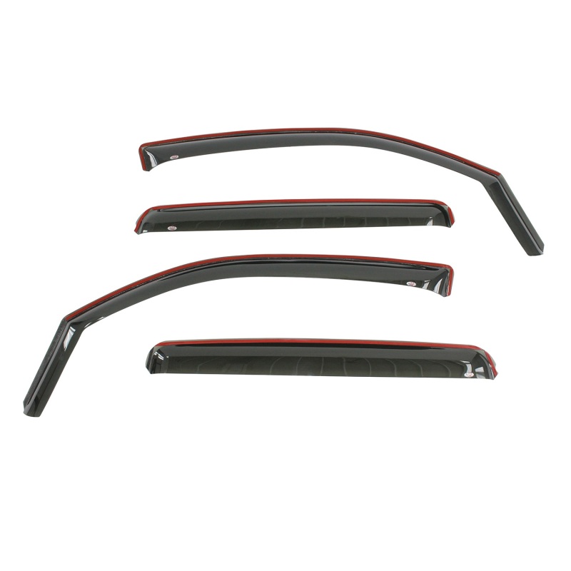 Westin 2016-2018 Toyota Tacoma Double Cab 4dr In-Channel Wind Deflector 4pc - Smoke thumbnail 3