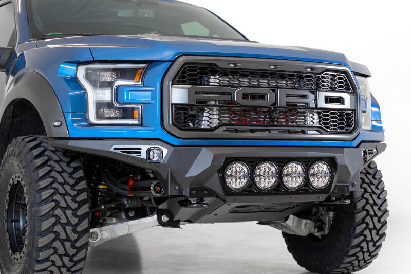 Addictive Desert Designs 17-20 Ford F-150 Raptor Bomber Front Bumper w/ 4 Rigid 360 6in Round Mounts thumbnail 9