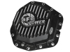aFe Power Rear Diff Cover Black w/Machined Fins 17 Ford F-350/F-450 6.7L (td) Dana M300-14 (Dually) thumbnail 4