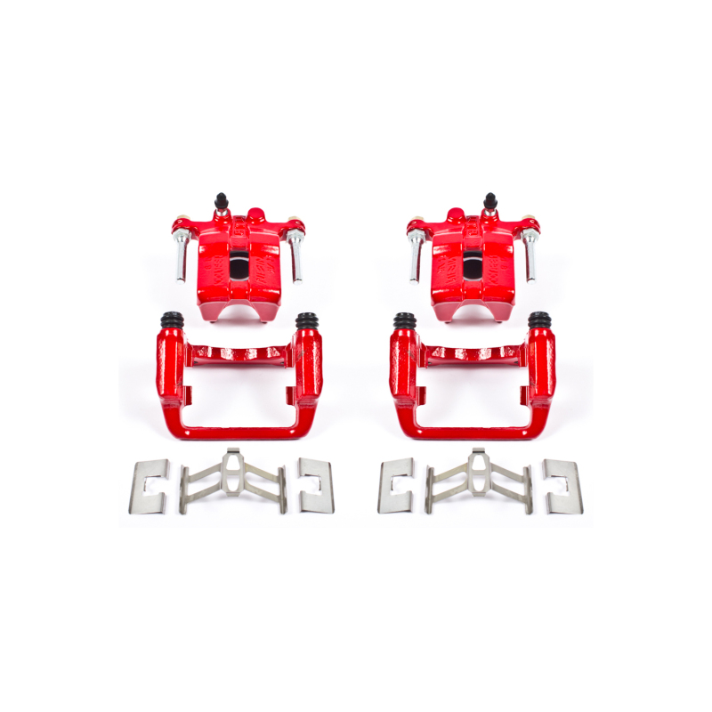Power Stop 99-04 Acura RL Rear Red Calipers w/Brackets - Pair
