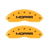 MGP 2 Caliper Covers Engraved Front Mopar Yellow Finish Black Char 2006 Jeep Wrangler thumbnail 7
