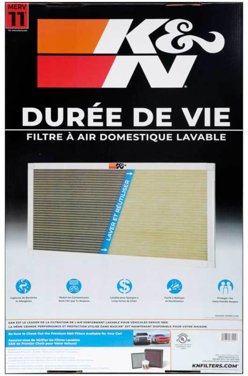 K&N HVAC Filter - 16 x 25 x 1 thumbnail 4