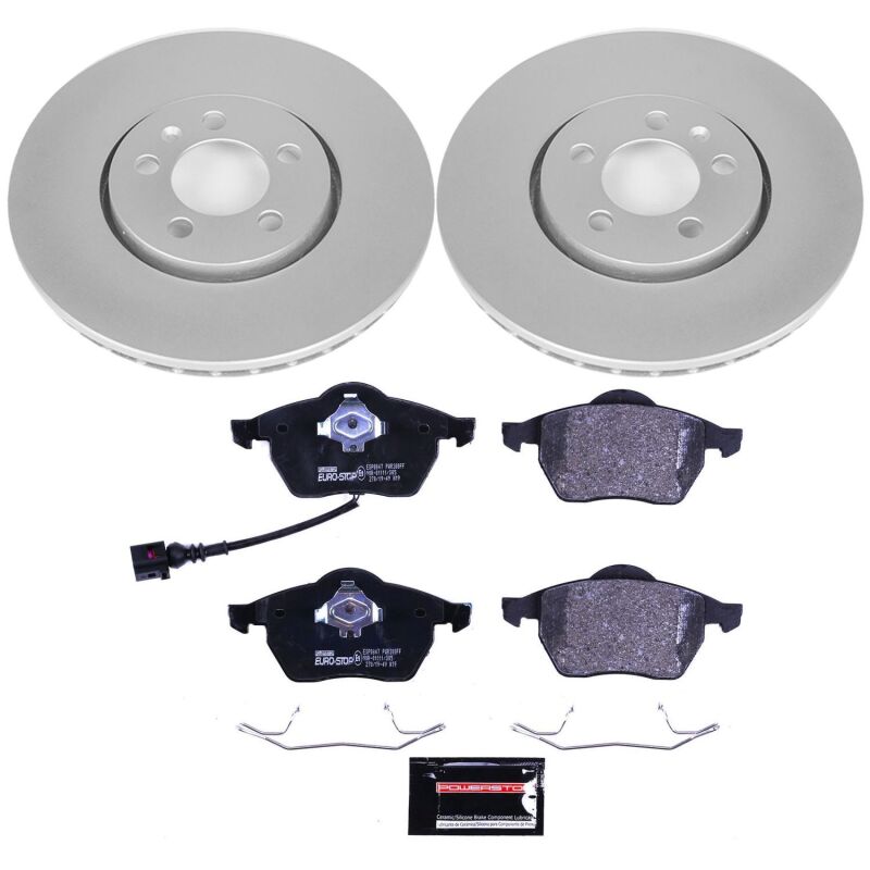 Power Stop 99-10 Volkswagen Beetle Front & Rear Euro-Stop Brake Kit (1x psbESK898, 1x psbESK847) thumbnail 6