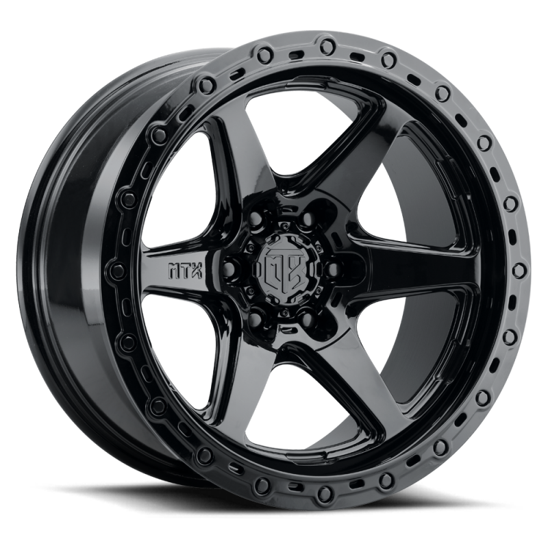 MTX Spitfire 6 Gloss Black 17x9in / 6x139.7 BP / -38mm Offset / 106.1mm Bore