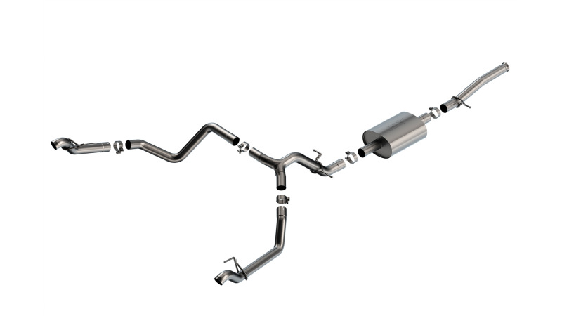 Borla 2023 GMC Sierra 1500(Non-USDM) 5.3L V8 AT 2/4WD 2DR REG CAB WB126 3in S-Type Catback Exhaust thumbnail 2