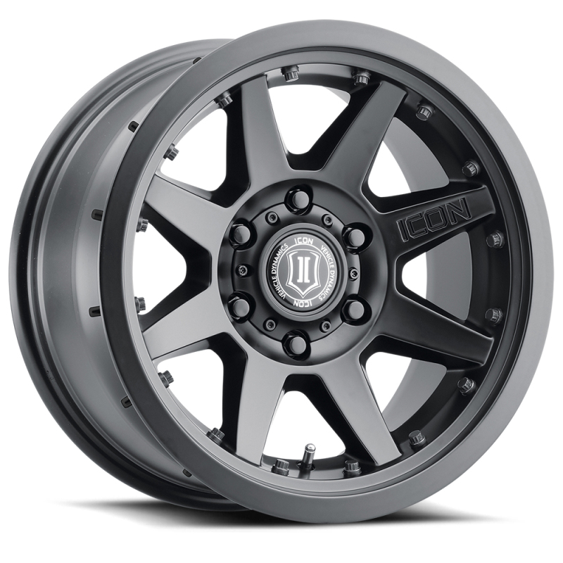 ICON Rebound Pro 17x8.5 / 5x5.5 / 0mm / 4.75in BS Satin Black Wheel