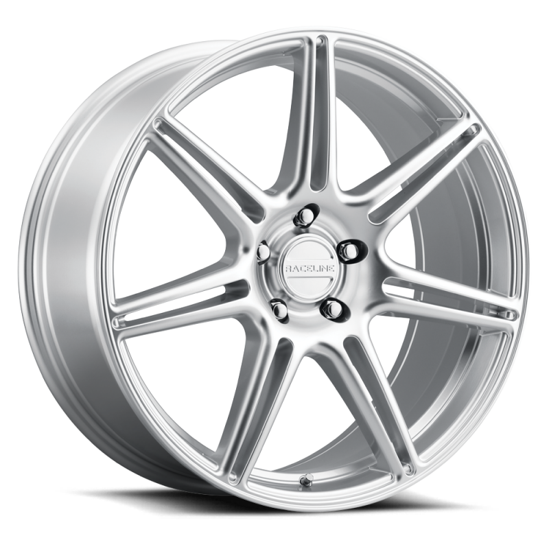 Raceline 148HS Apex 20x8.5in / 5X112 BP / 35mm Offset / 66.56mm Bore - Hyper Silver thumbnail 2