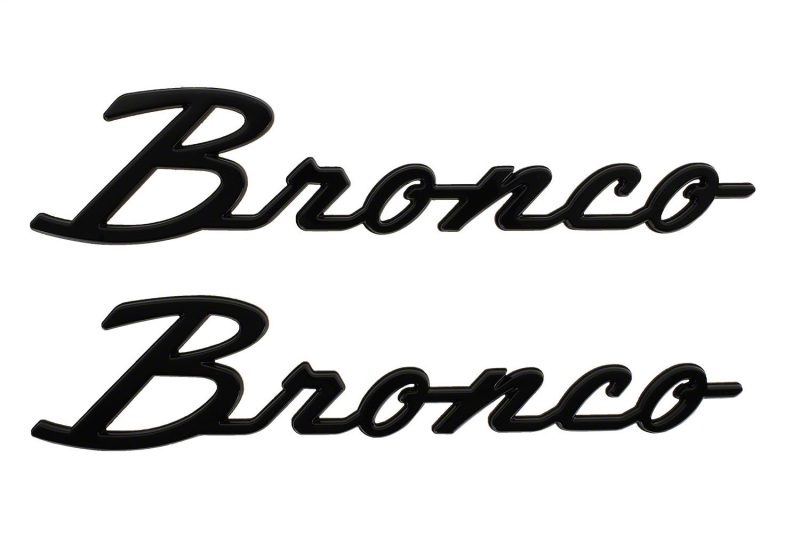 2021-2025 Bronco Classic Script Fender Badge Kit-Gloss Black
Tailgate Lettering