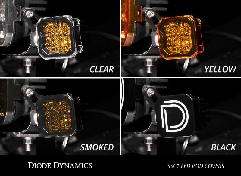 Diode Dynamics Stage Series C1 LED Pod Cover - Yellow Each thumbnail 6