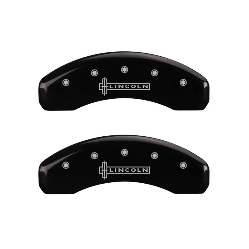 MGP 4 Caliper Covers Engraved Front & Rear Lincoln Black finish silver ch thumbnail 9