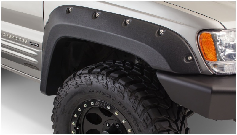 99-04 Jeep Grand Cherokee Cutout Style Flares 4pc - Black - Image 3