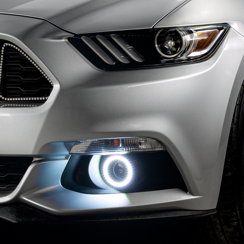Oracle Ford Mustang 15-20 WP LED Projector Fog Halo Kit - ColorSHIFT thumbnail 6
