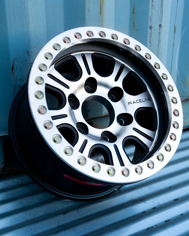Raceline RT232 Monster 17x8.5in/8x165.1 BP/0mm Offset/130.81mm Bore - BLK & Machined Beadlock Wheel thumbnail 5