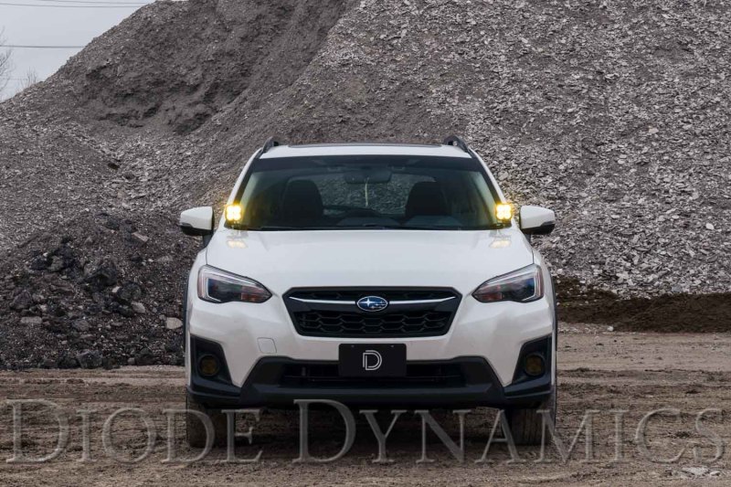 Diode Dynamics 18-21 Subaru Crosstrek Stage Series 2in LED Ditch Light Kit - Yellow Pro Combo thumbnail 6