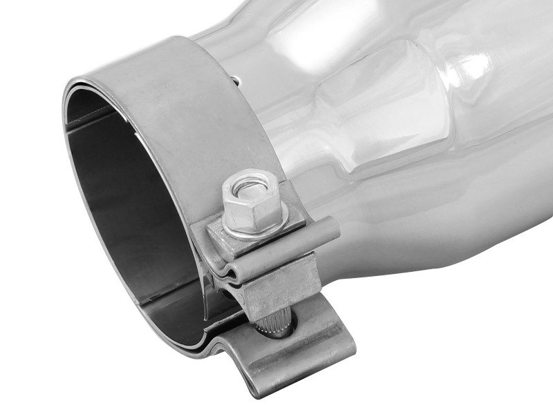 aFe MACH Force-Xp 3in Inlet x 4in Outlet x 9in Length 304 Stainless Steel Exhaust Tip Polished thumbnail 8