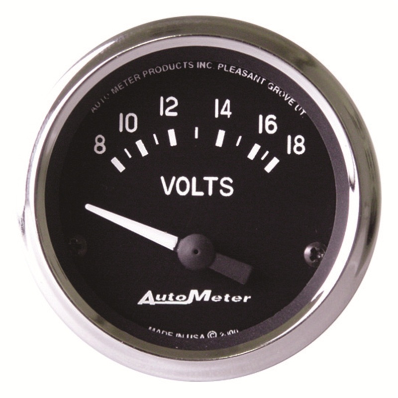 Autometer Cobra 2 1/16in 8-18 Volt Electric Voltmeter Gauge thumbnail 4