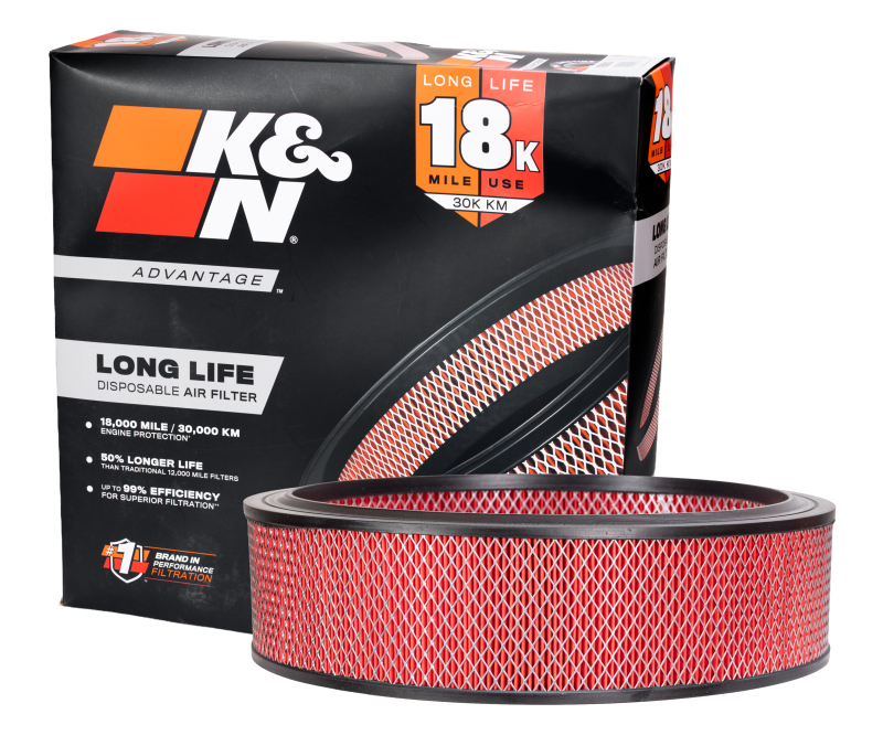 K&N Advantage Air Filter 18K Miles Gm Cars & Trucks V8-260 350 1978-1980 thumbnail 3
