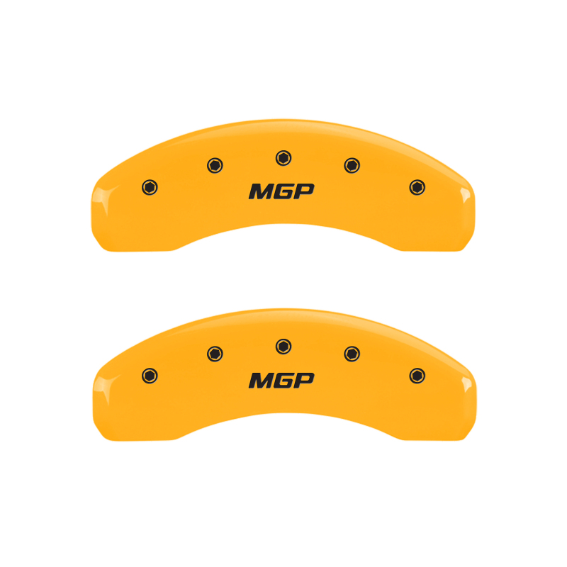 MGP 4 Caliper Covers Engraved Front & Rear MGP Black finish silver ch thumbnail 7