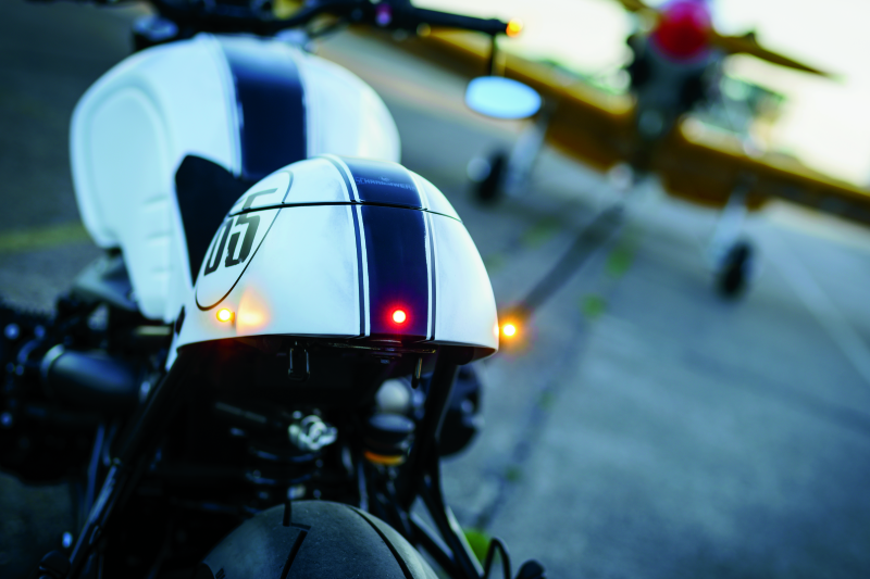 Kuryakyn Kellermann Atto Collection Turn Signals 2535 Kellerman Signal, Bullet, Clear Lens, LED, Amber Bulb, Diecast Satin Black, Each thumbnail 5