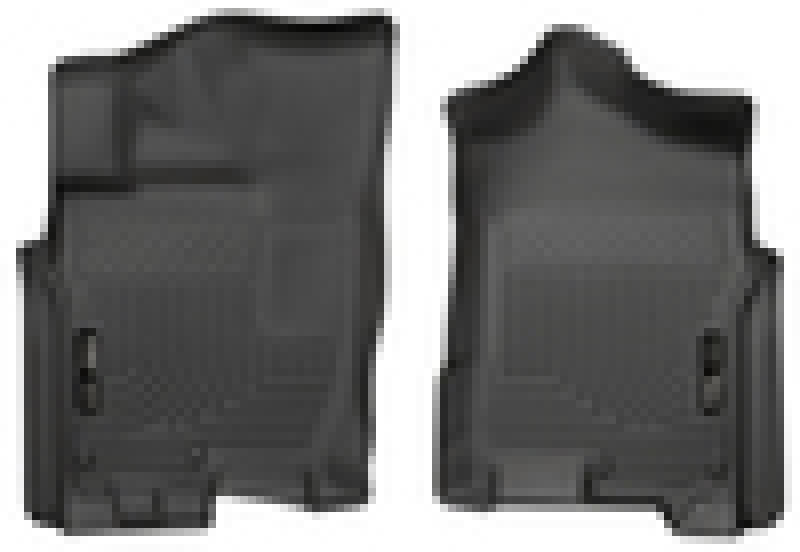 Husky Liners 2016 Nissan Titan XD Crew Cab WeatherBeater Front Row Black Floor Liners thumbnail 5