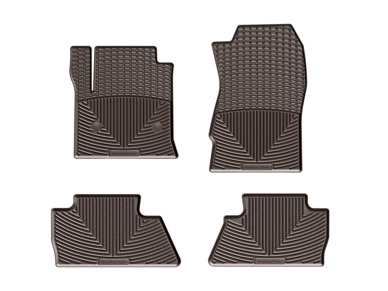 WT Rubber Mats - Front - Cocoa