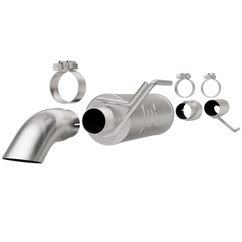 MagnaFlow Cat-Back, SS, 2.5/3in, Turn Down In Front Rear Tire 2015 Ford F150 5.0L V8 Ext Cab thumbnail 4