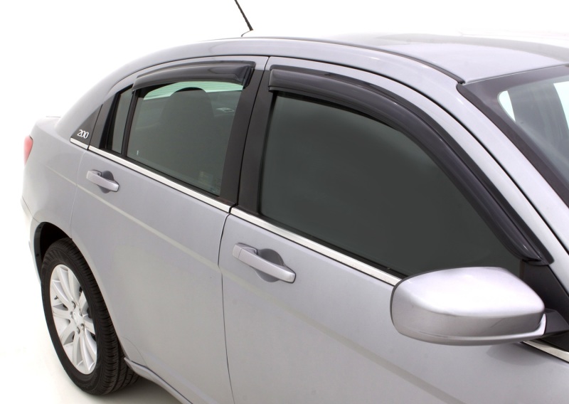 AVS 07-10 Chrysler Sebring Ventvisor Outside Mount Window Deflectors 4pc - Smoke thumbnail 5