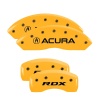 MGP 4 Caliper Covers Engraved Front Acura Rear RDX Yellow Finish Black Char 2016 Acura RDX thumbnail 6