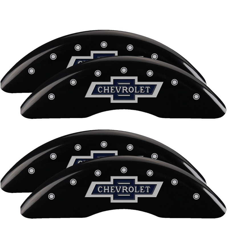 MGP 4 Caliper Covers Engraved Front & Rear MGP Black finish silver ch thumbnail 6