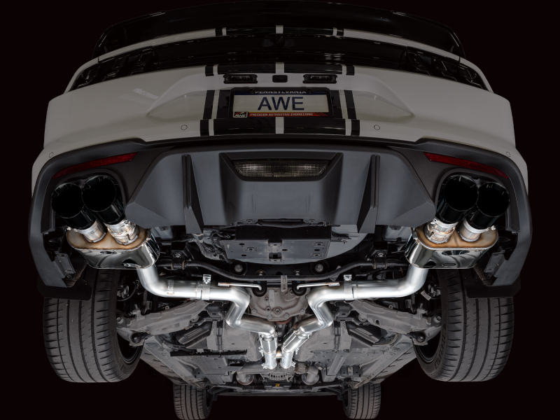 AWE Tuning 18-23 S550 Mustang GT SwitchPath Exhaust - Diamond Black Tips thumbnail 4