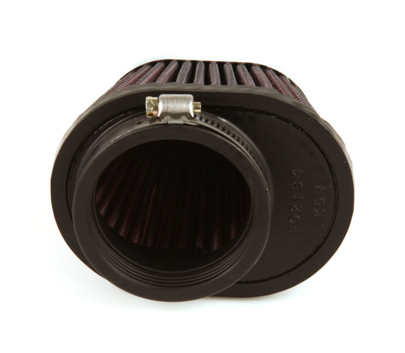 K&N Uni Chrome Oval Tapered Filter 2.125in FlgID x 4inB OL x 3inB OW x 3inT OL x 2inT OW x 2.75in H thumbnail 4