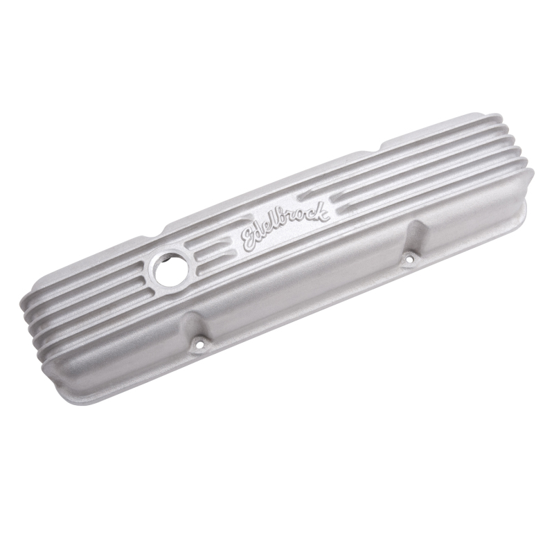 Edelbrock Valve Cover Classic Series Chevrolet 1959-1986 262-400 CI V8 w/ Oil Fill Hole Satin thumbnail 8