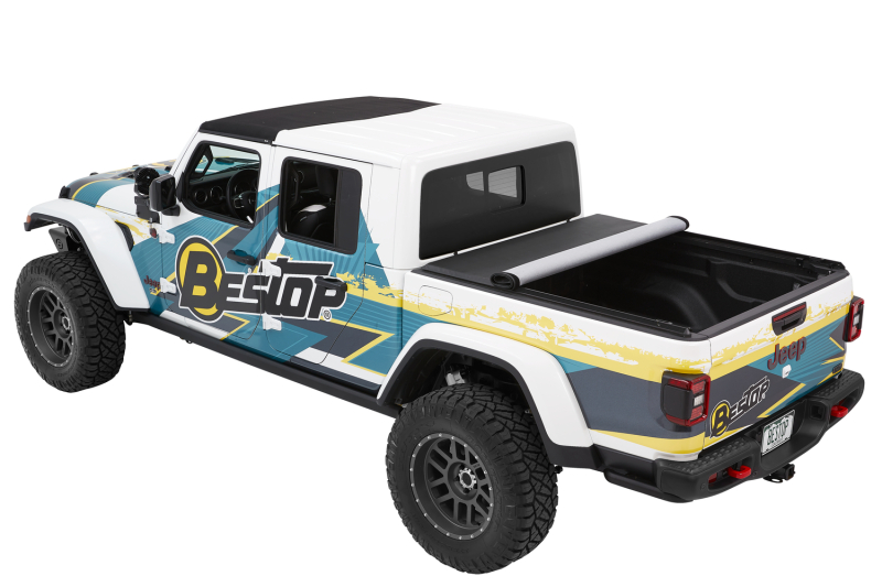 Bestop Roll Soft Tonneau - 20-26 Jeep Gladiator For 5 Ft. Bed EZ-Roll (Black Diamond) thumbnail 3