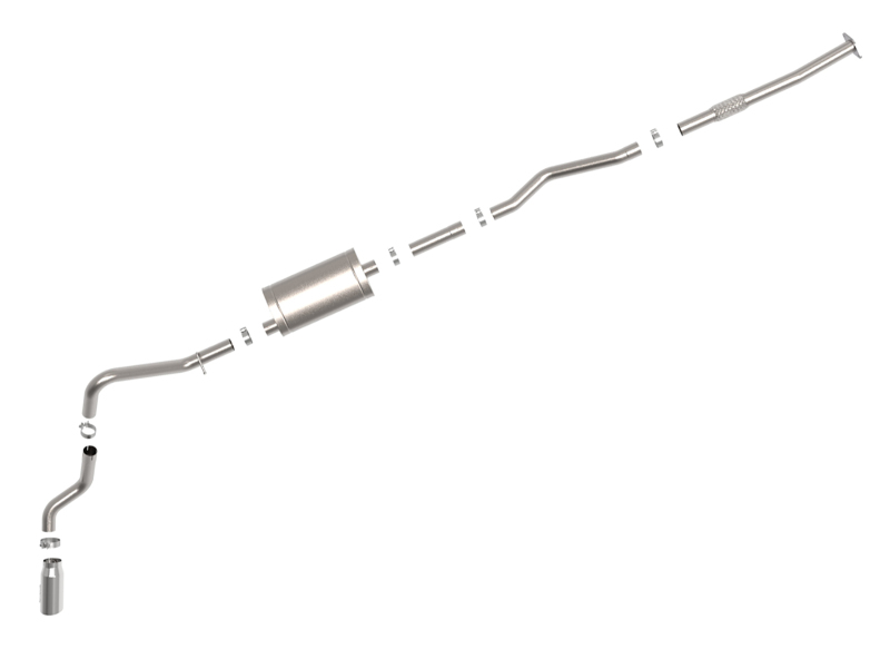 aFe Apollo GT Series 19-20 GM 1500 2.7L (t) 409 SS CB Exhaust System w/Polished Tip thumbnail 5