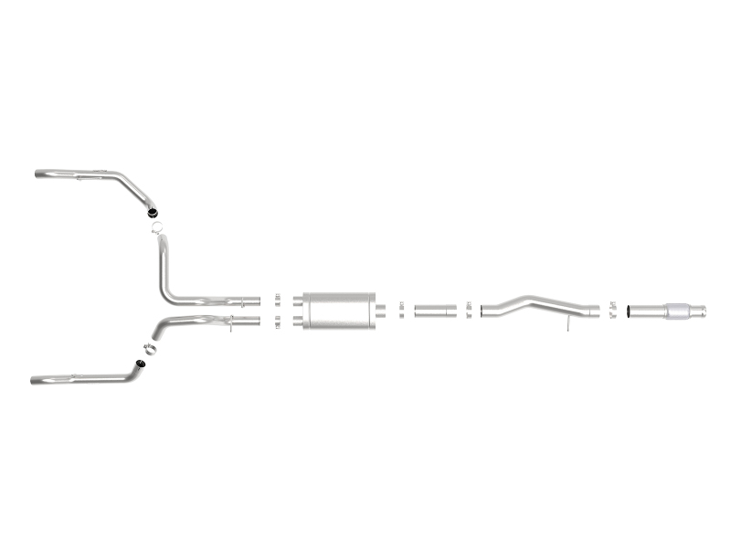 aFe Vulcan Series 4in-3in 304-SS Exhaust Cat-Back 2019 GM Silverado / Sierra 1500 V8-5.3L w/ OE Tips thumbnail 8