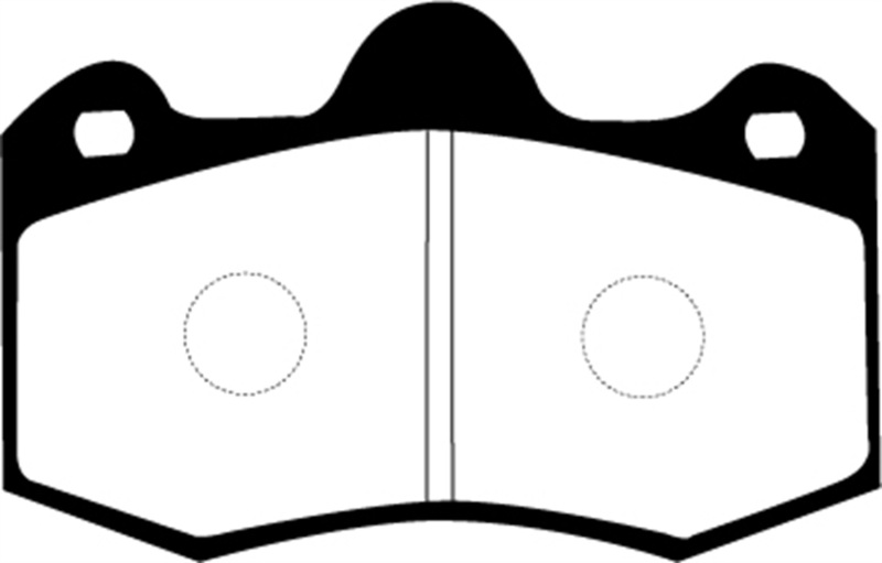 EBC 11+ Mclaren MP4-12C 3.8 Twin Turbo Yellowstuff Rear Brake Pads thumbnail 6