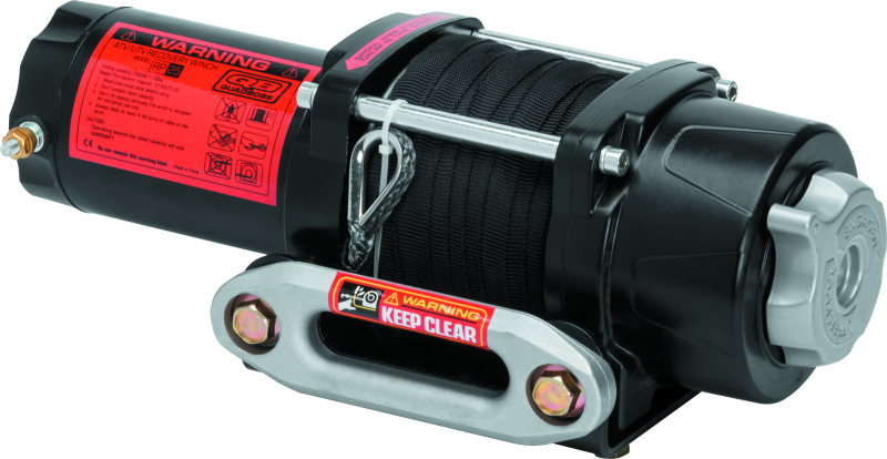 2,500 lbs. Quadboss Winch 608701 Winch, Electric, Pull Rating, Roller Fairlead, 39 ft. Synthetic Rope Length, Handlebar Remote, Kit thumbnail 6