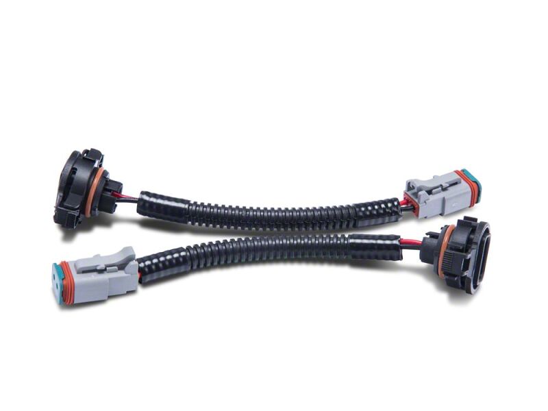 Raxiom 10-18 Jeep Wrangler JK Axial Series H16 to Deutsch Fog Light Wire Harness Adapter Set thumbnail 2