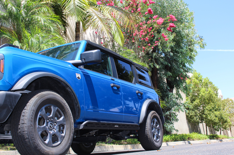 Go Rhino 21-24 Ford Bronco 4WD 4dr (Excl. Bronco Sport) Frame Mount Sliders - Tex. Blk thumbnail 4
