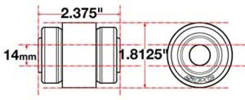 SPC Performance Flex Joint xAxis Jeep JK Rear UCA 14mm X 2 X 1.8125 thumbnail 5