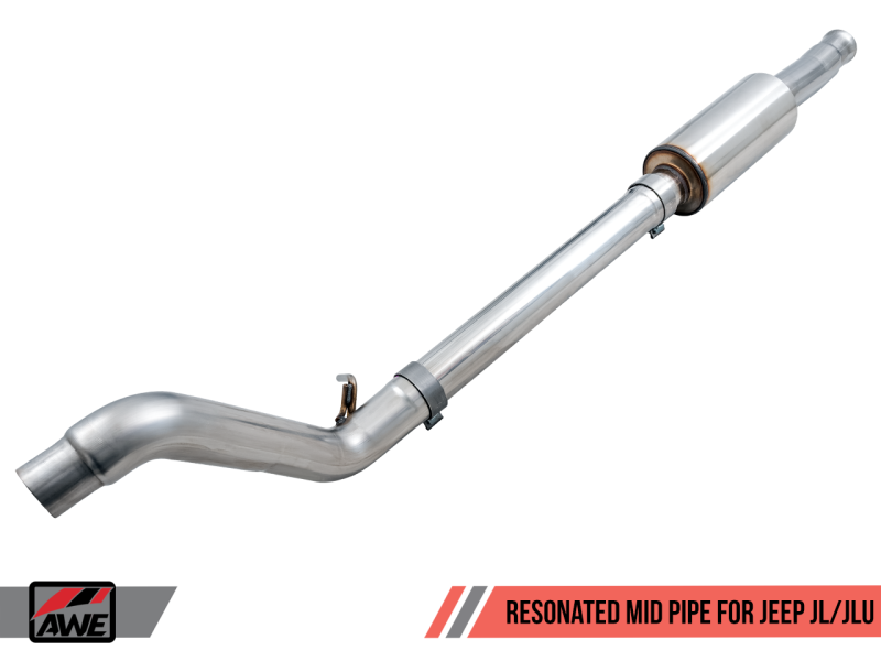 AWE Tuning 2018+ Jeep Wrangler JL/JLU 3.6L Resonated Mid Pipe thumbnail 6