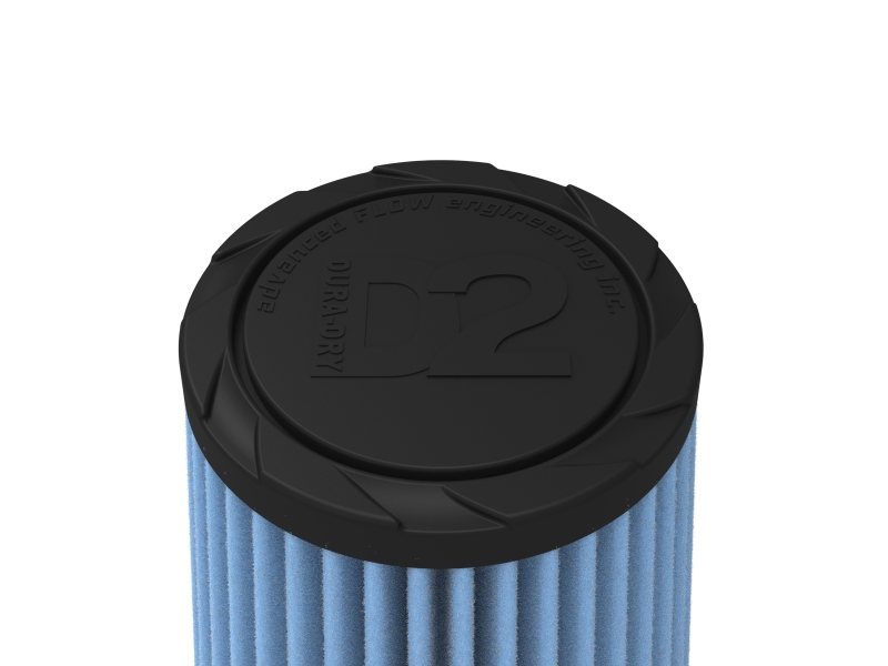 aFe POWER Universal Clamp-On Air Filter w/ D2 Dura-Dry Media 3-5/16in F x 5in B x 3-1/2in T x 7in H
